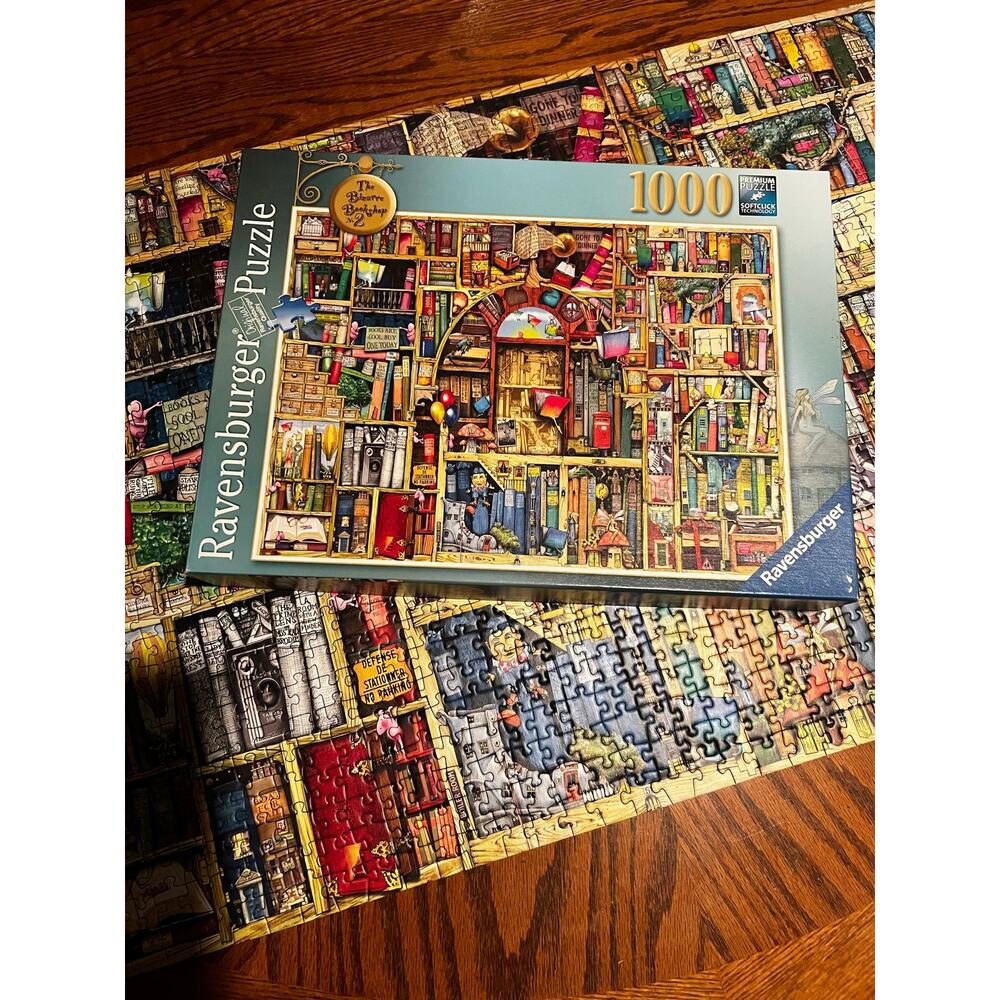 Ravensburger 1000pc The Bizarre Bookshop #2 Colin Stewart 2013 Rare